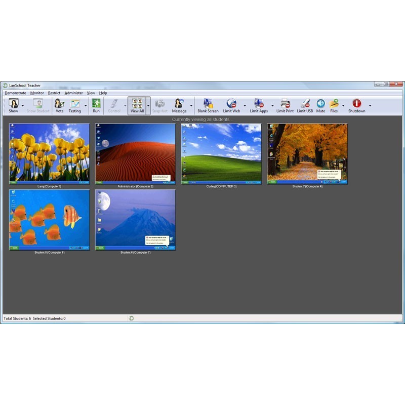 Software per la gestione della rete didattica LanSchool V8.0