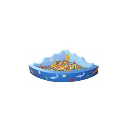 Piscina mare angolare con bolle (1.000 palline)